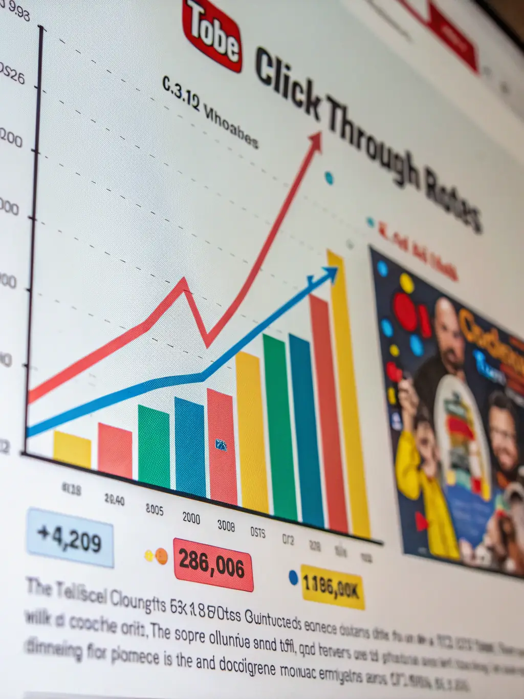 A graph illustrating a high click-through rate on advertisements within adult entertainment platforms, emphasizing the direct response potential.